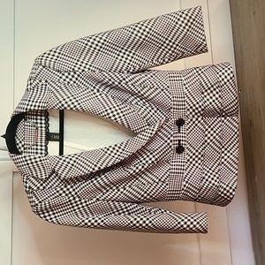 White House Black Market Houndstooth Blazer Size 2